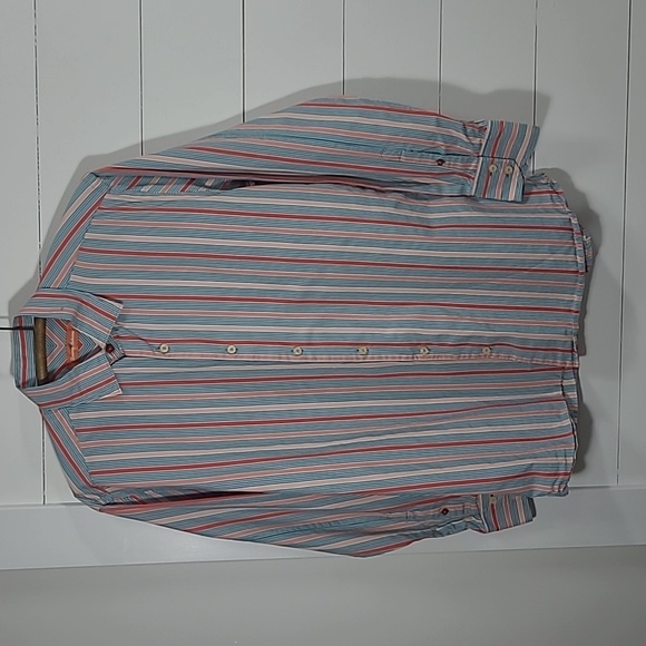 Tommy Bahama Shirt Men's M Multicolored Striped Button Down Long Sleeve - Picture 2 of 8